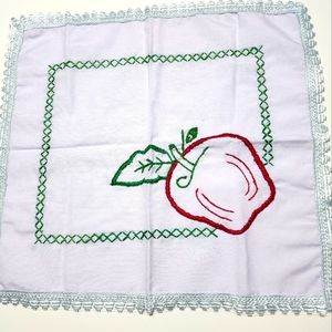 Sold. Cross-Stitch Embroidered Napkins